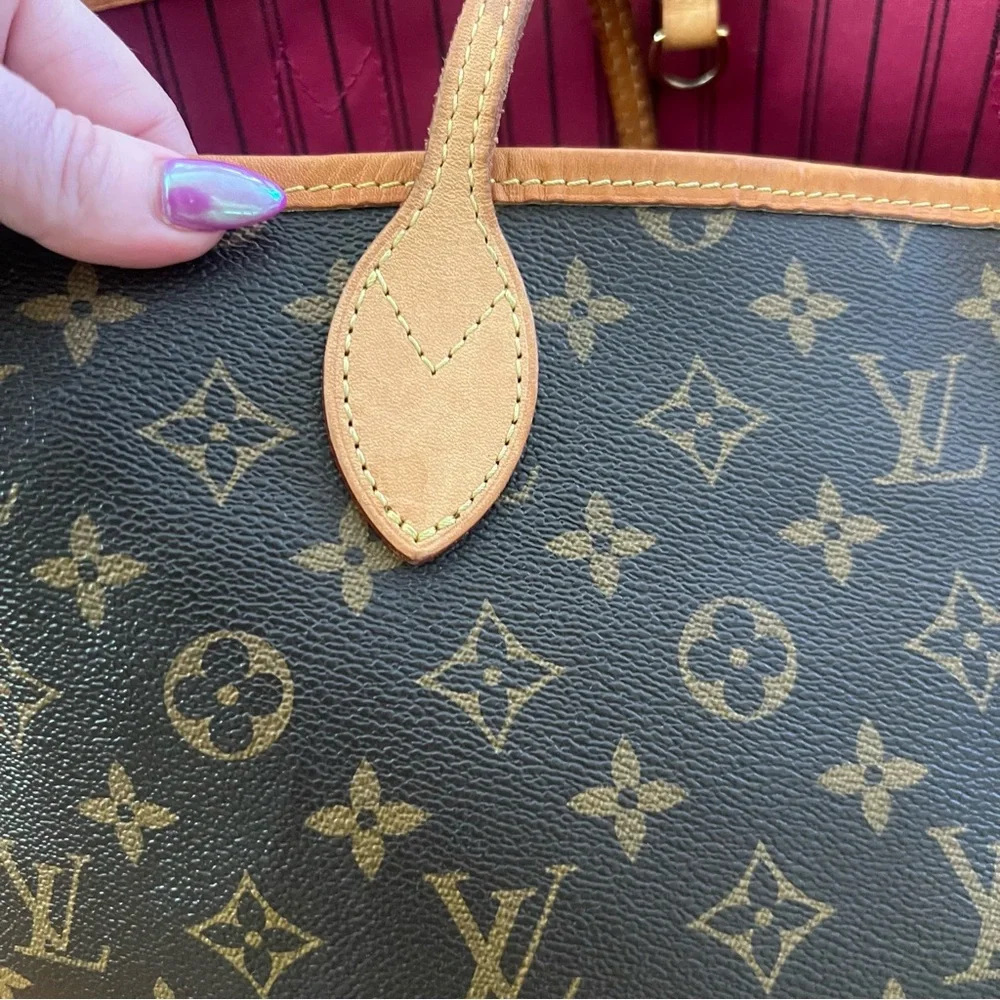 Louis Vuitton Neverful MM monogram EUC tote purse - Picture 4 of 13